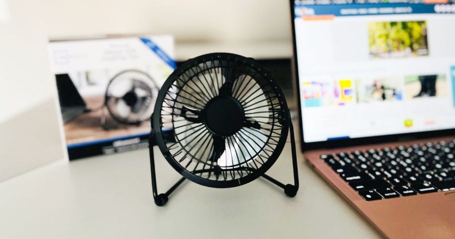 We’re Loving This UNDER $6 USB Powered Desktop Fan from Walmart