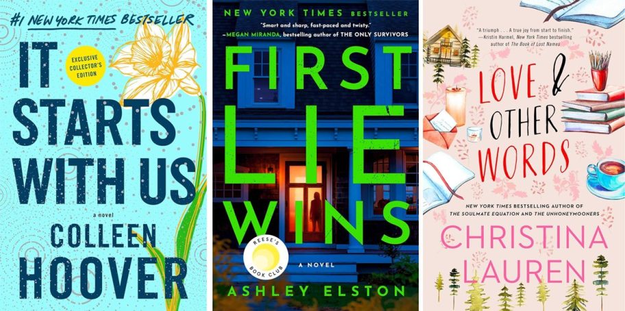 Popular Books on sale at Amazon including Colleen Hoover and Christina Lauren