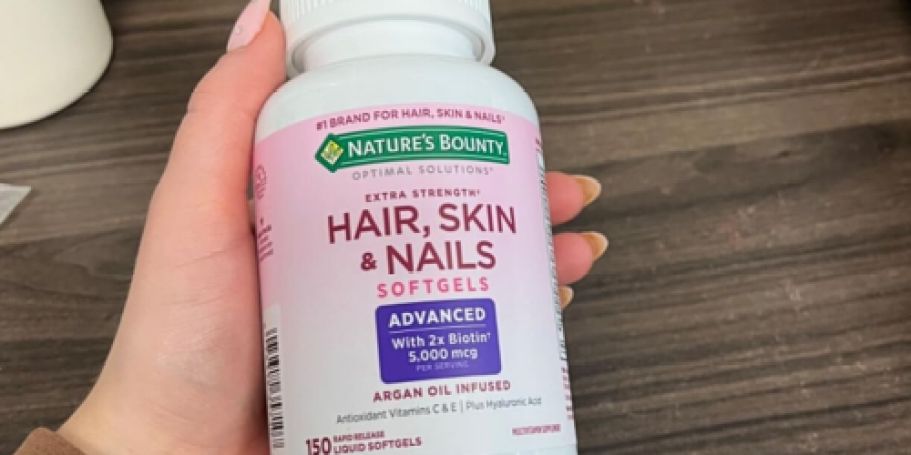 Nature’s Bounty Hair, Skin & Nails 150-Count Just $6.98 Shipped on Amazon (Reg. $18)