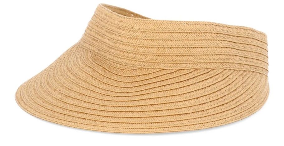 beige Time and Tru Women's Flat Visor