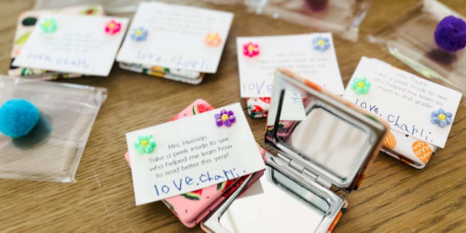 Compact Mirror Teacher Gift Idea UNDER $2 – Perfect for Teacher Appreciation Week!