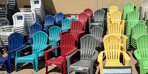 Stackable Adirondack Chairs Only $19.98 on Lowes.com (4 Color Choices!)