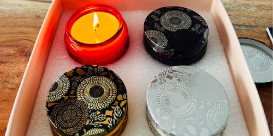 Amazon Scented Candle 4-Piece Gift Set Only $14.99 Shipped (Reg. $25)