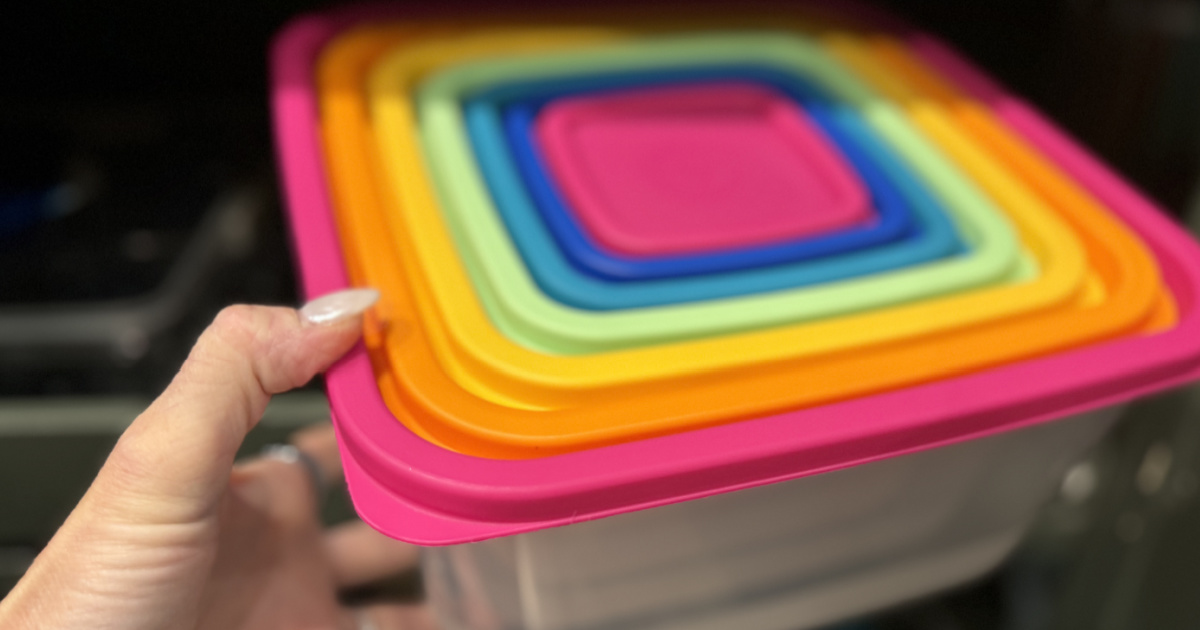 Mainstays 14-Piece Rainbow Food Storage Containers ONLY $5.97 on Walmart.com