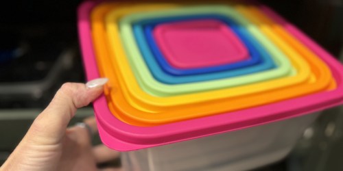 Mainstays 14-Piece Rainbow Food Storage Containers ONLY $5.97 on Walmart.com