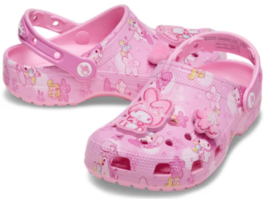 a pair of Hello Kitty My Melody Classic Clogs