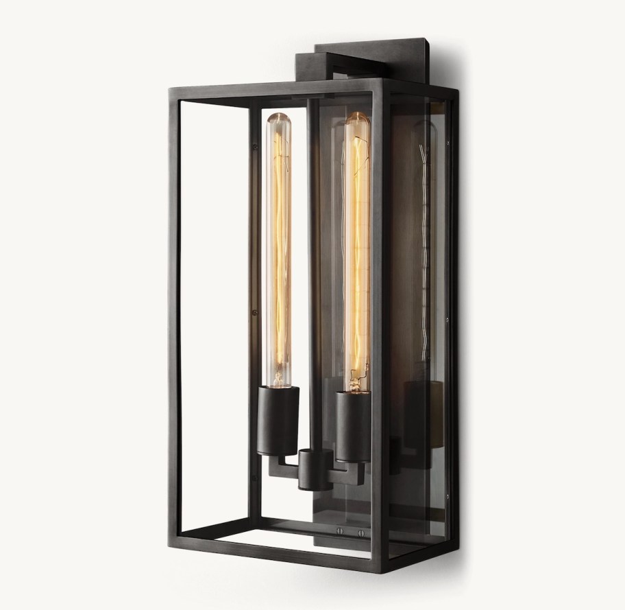 stock photo of black sconce