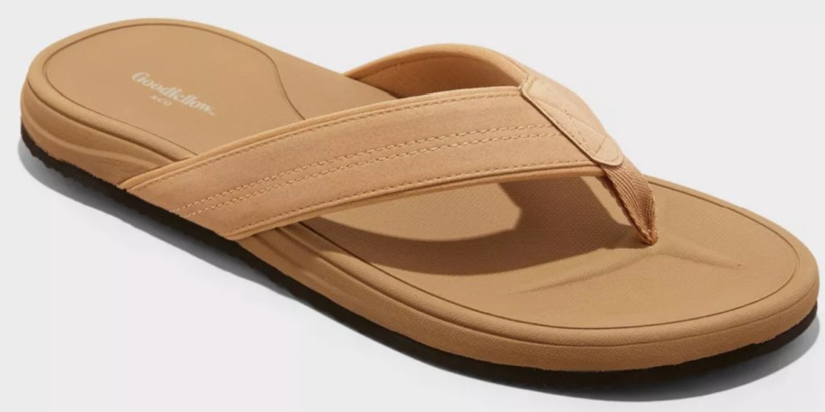 tan flip flops