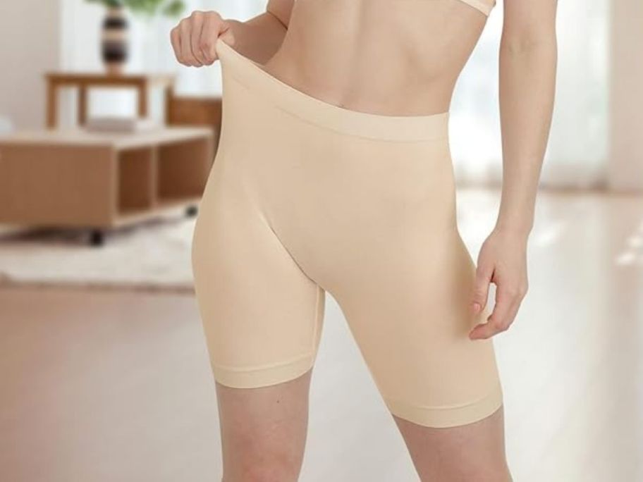woman wearing Innersy Slip Short