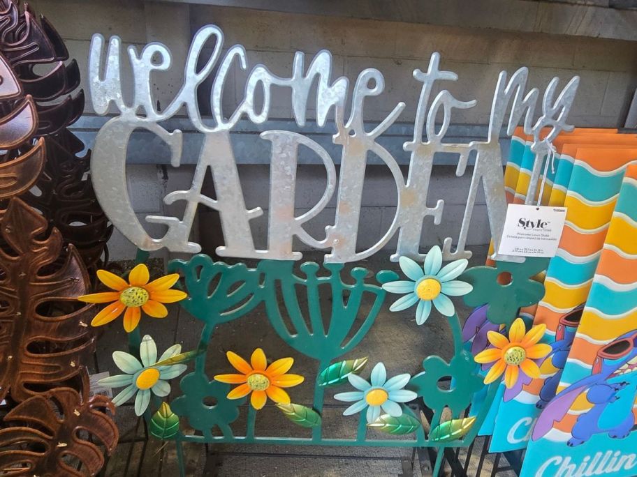 Style Selections 34.25" Welcome Garden Stake that says 'Welcome to My Garden'