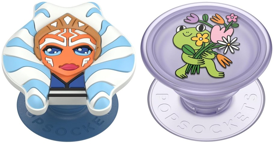 Popsocket Star Wars Ashoka Phone Grip and Plant-Based Phone Grip w: Frog