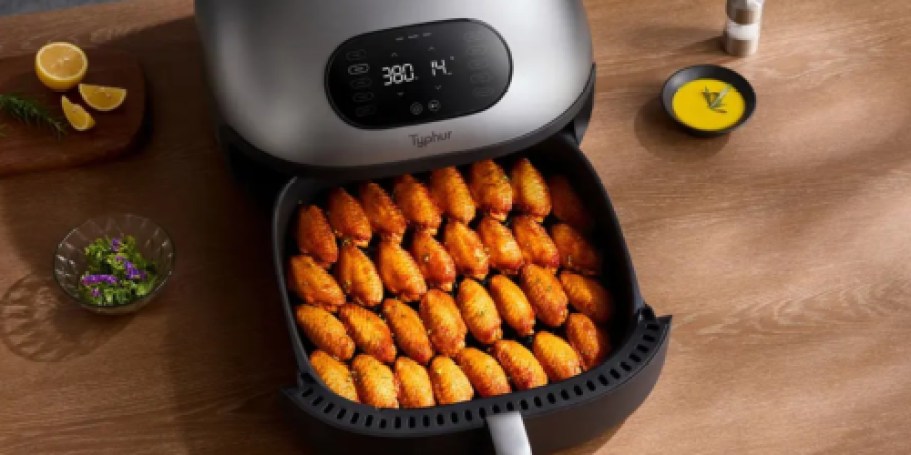 $100 Off Self-Cleaning Smart Air Fryer on Amazon (Cooks 32 Chicken Wings!)