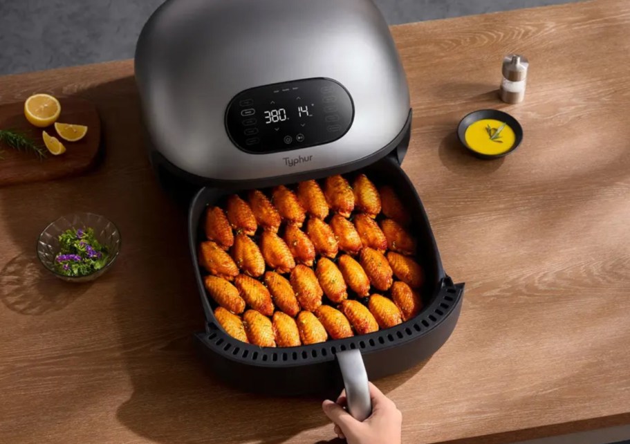 $100 Off Self-Cleaning Smart Air Fryer on Amazon (Cooks 32 Chicken Wings!)