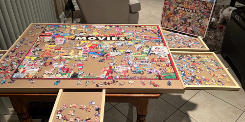 Puzzle Table w/ Drawers & Cover Just $34.49 Shipped on Amazon