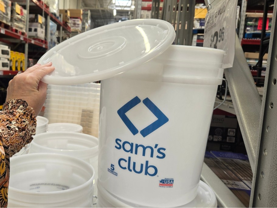 Sam’s Club 5-Gallon Bucket Now Comes with a Lid (+ It’s Only $3.96!)