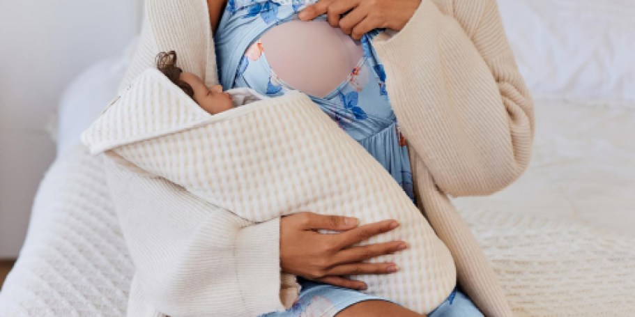 Women’s Maternity/Nursing Gown & Robe Set Just $11.99 on Amazon (Reg. $40)