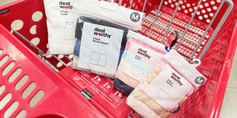 Dealworthy Underwear & Sock Multipacks Only $3.50 at Target (Practical Stocking Stuffers!)