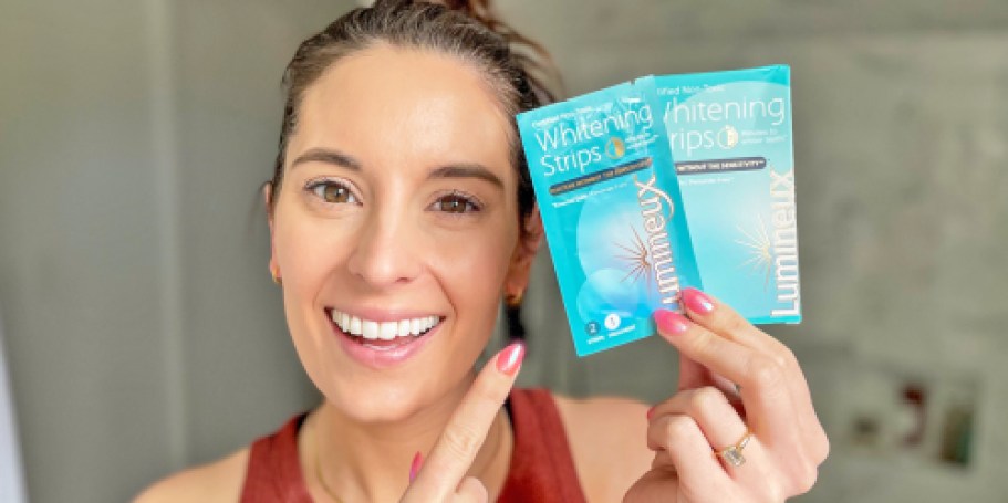Lumineaux Teeth Whitening Strips Just $16.69 Shipped on Amazon (Less Than $2 Per Treatment!)