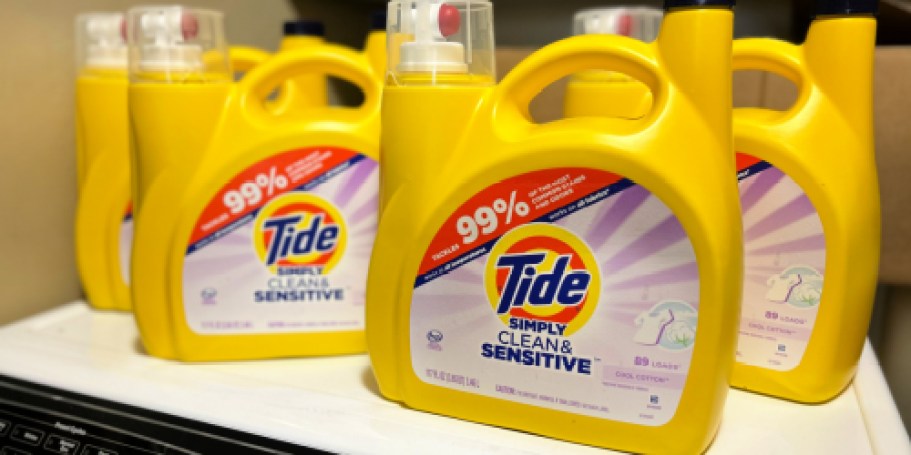FIVE Huge Tide Simply Detergents Only $29.59 Shipped After Amazon Credit & Rebate
