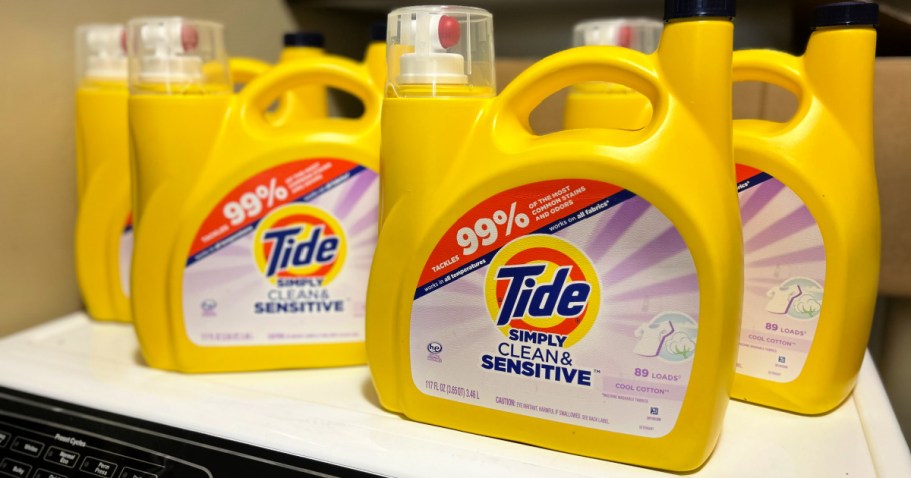 FIVE Huge Tide Simply Detergents from $24 Shipped After Amazon Credit & Rebate