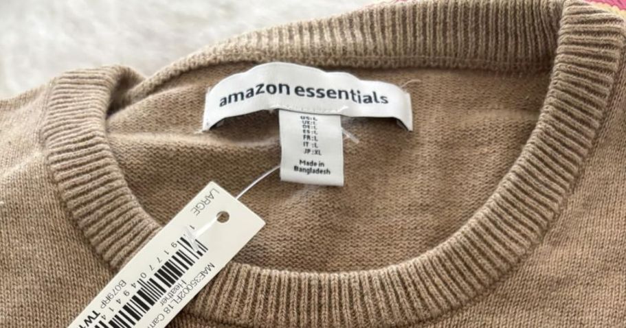 Up to 75% Off Amazon Essentials Clothing + Free Shipping