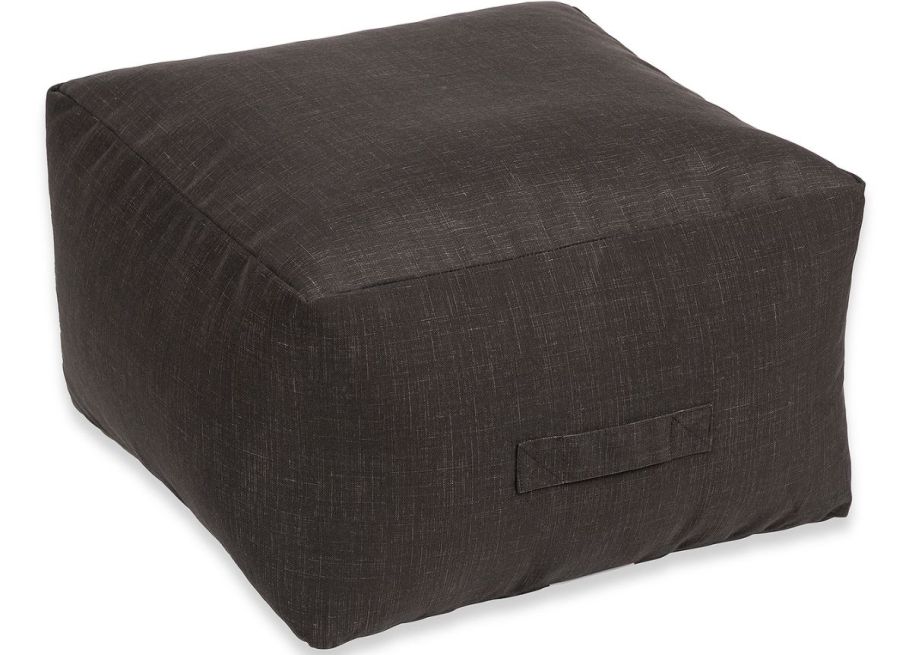 a gray sonoma pouf