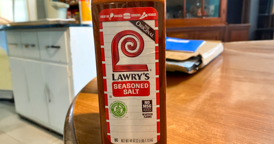 Lawry's Seasoned Salt on a table