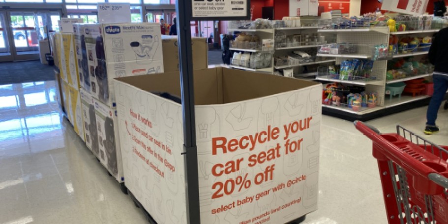 Last Chance: Trade In Your Old Car Seat at Target & Get 20% Off New Gear