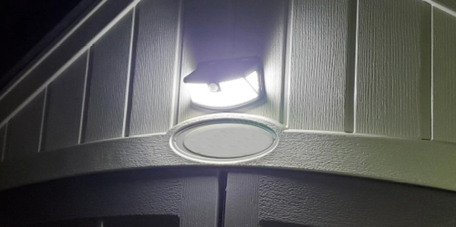 Solar Outdoor Motion Sensor Lights 4-Pack Only $16.99 Shipped for Amazon Prime Members