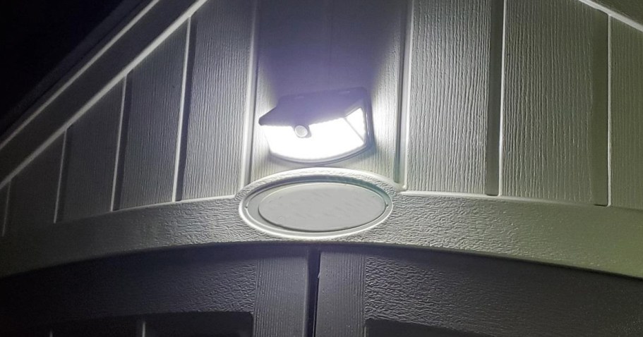 Solar Outdoor Motion Sensor Lights 4-Pack Only $16.99 Shipped for Amazon Prime Members