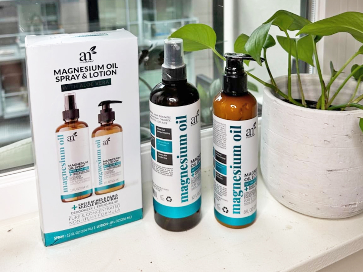 Magnesium Oil Spray AND Lotion Set Only $11.96 Shipped on Amazon (Reg. $30)