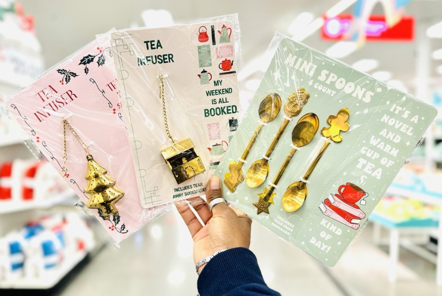 Bullseye Playground Barista Accessories including Christmas Mini Spoons and Tea Infusers