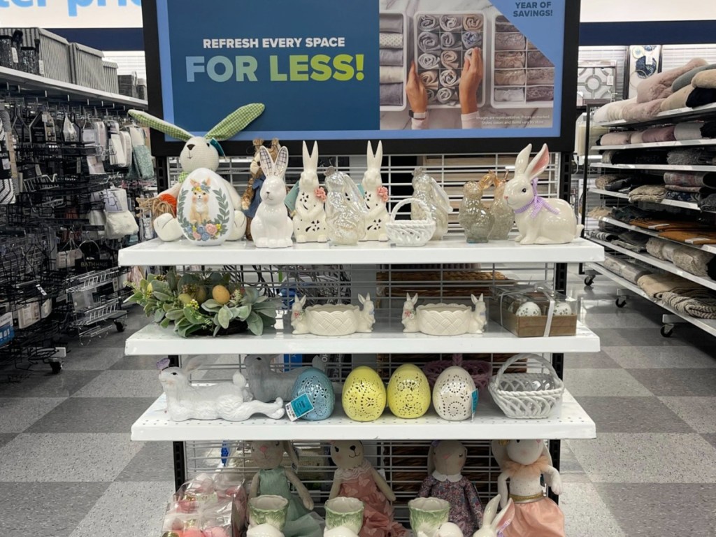 Easter items on display inside Ross dress for less store