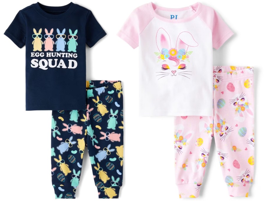 2 sets of kids Easter Pajamas