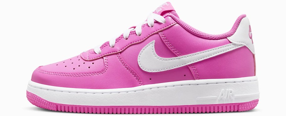 pink and white nike sneaker