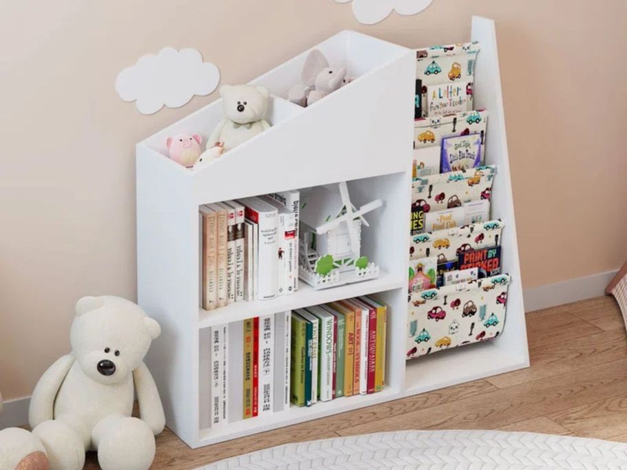 Isabelle & Max Aave Kids Bookcase w/ Chalkboard &Toy Storage