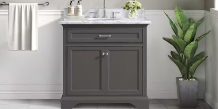 Up to 65% Off Home Depot Bathroom Vanities + Free Delivery – Today ONLY