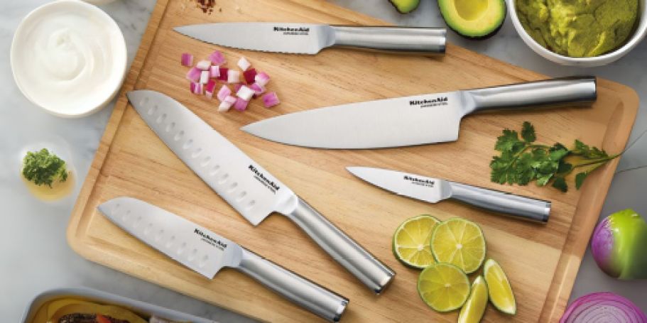 KitchenAid Gourmet 5-Piece Knife Set Just $14.96 on Walmart.com (Reg. $30)