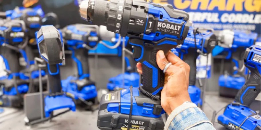 Kobalt Power Tool Kit w/ Case Only $249 Shipped on Lowes.com (Reg. $300) | Impact Driver, Drill, Saw & Flashlight