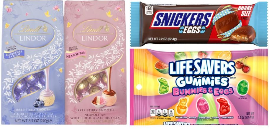 kroger easter candy on white background