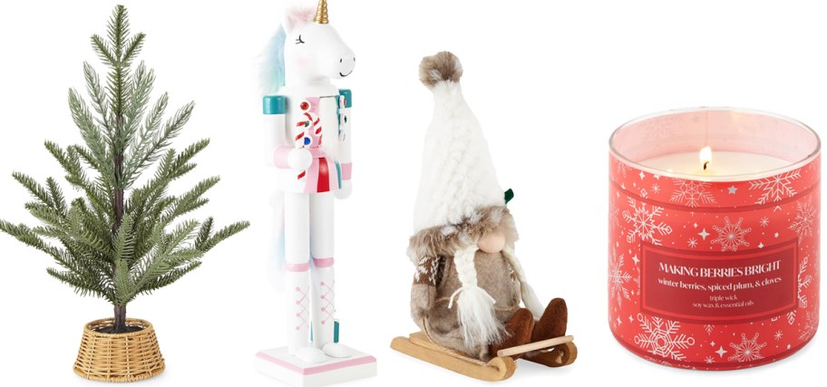 christmas decor and candles
