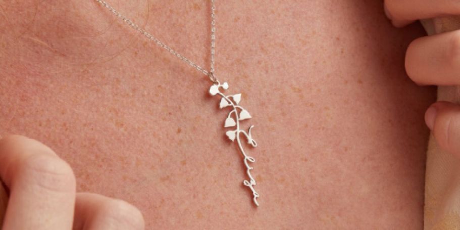 Score 30% Off Custom Jewelry on Etsy | Birth Flower Necklaces from $24.50 Shipped & More