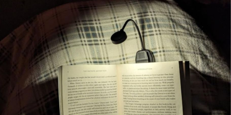 Rechargeable Clip-On Book Light Only $3.49 On Amazon | Perfect for Travel