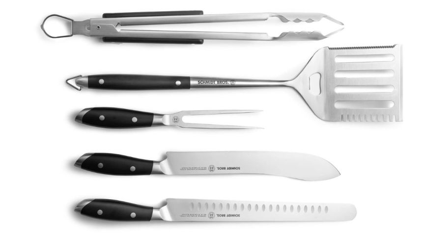 Schmidt Brothers 6-Piece BBQ Grilling Tool & Knife Set