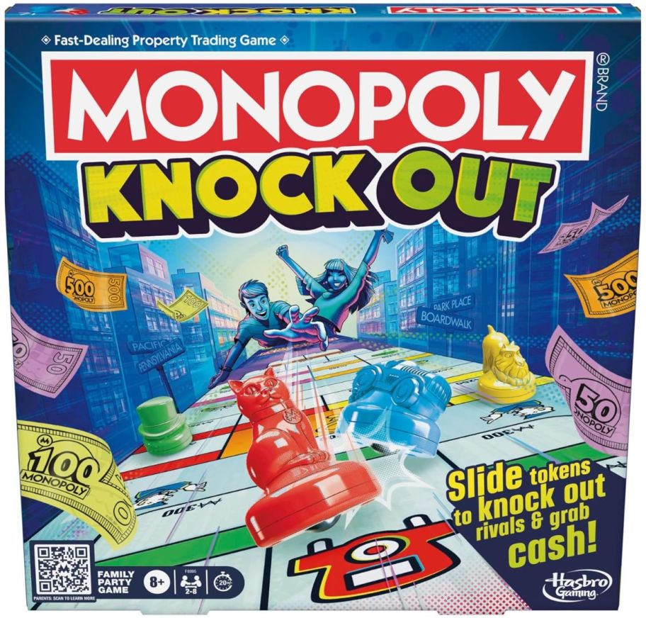 monopoly knockout game box