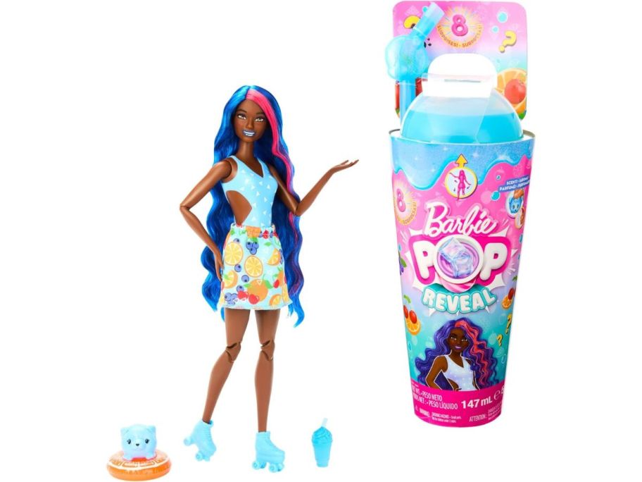 Barbie Pop Reveal Doll & Accessories with Fruit Punch Scent