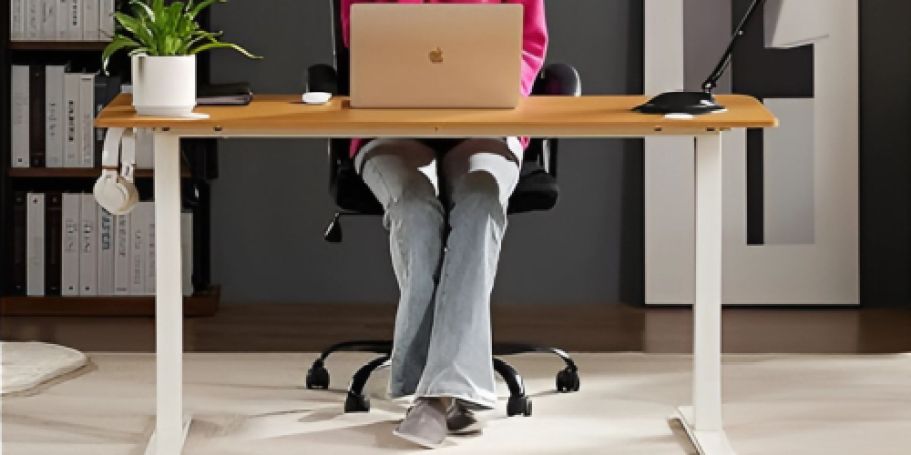 WOW! Electric Height Adjustable Standing Desk Just $79.99 Shipped on Amazon (Reg. $160)