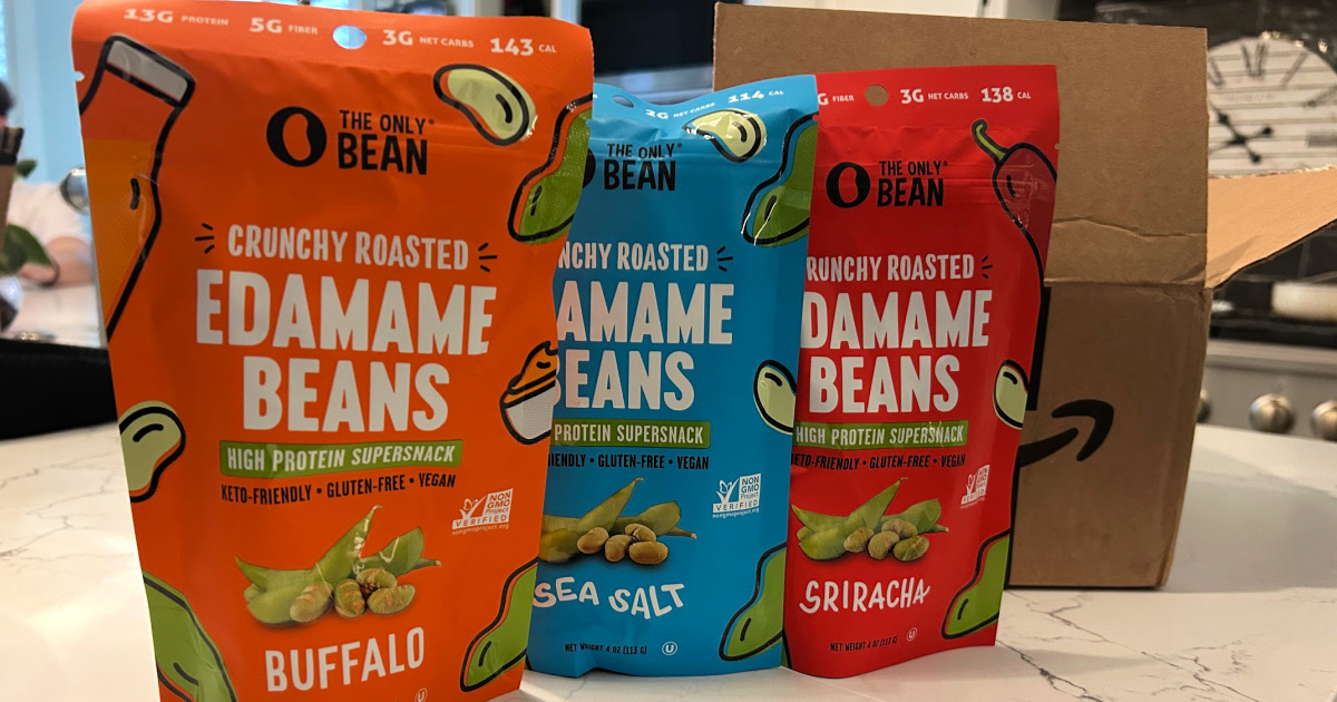 The Only Bean Roasted Edamame 3-Pack Just $7.70 Shipped on Amazon (High Protein Snack)