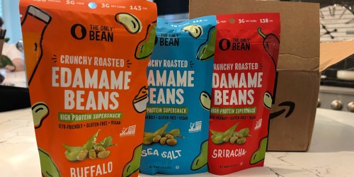 The Only Bean Roasted Edamame 3-Pack Just $7.70 Shipped on Amazon (High Protein Snack)