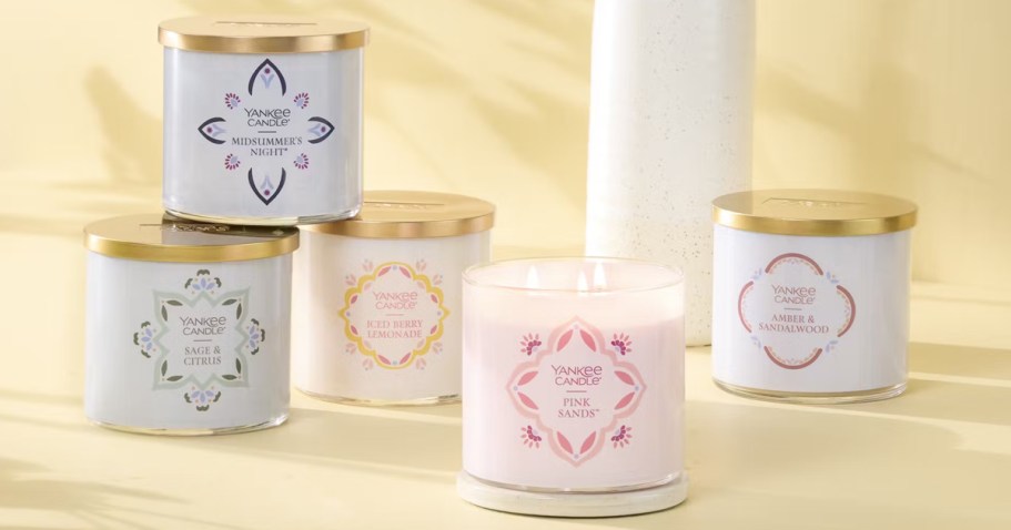 Yankee Candle 3-Wick Candles Just $8 (Regularly $25)
